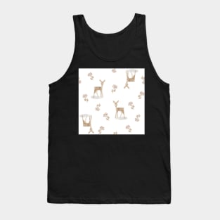 Fawn and Flowers Tank Top